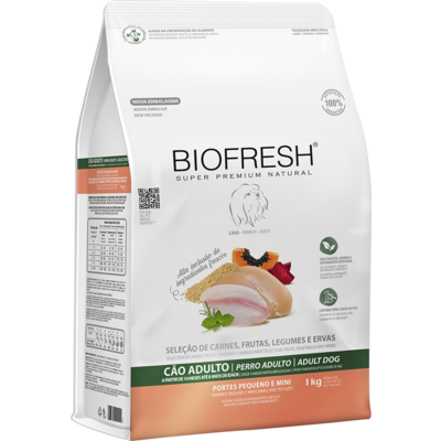 Biofresh Mix de Carne, Frutas, Legumes e Ervas Frescas Cães Adultos de Raças Pequenas e Minis