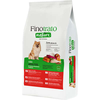 Finotrato Nature para Cães Adultos Raças Pequenas e Médias