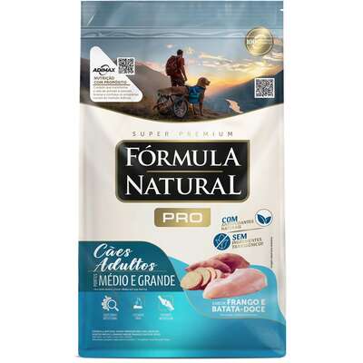 Fórmula Natural Pró Frango e Arroz Integral para Cães Adultos de Porte Médio e Grande
