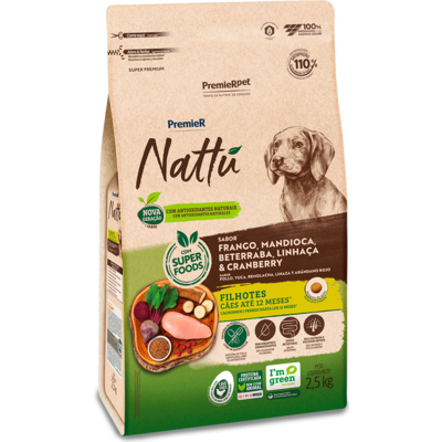 PremieR Nattú Mandioca para Cães Filhotes