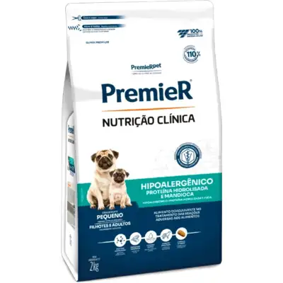 Premier Nutrição Clínica Hipoalergênico para Cães Adultos Pequeno Porte