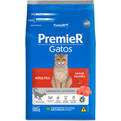 Premier Pet Gatos Adultos Ambientes Internos Salmão