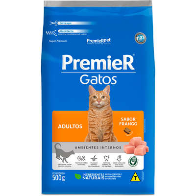Premier Pet Gatos Ambientes Internos Adultos Frango