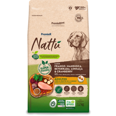 PremieR Pet Nattú Mandioca para Cães Adultos